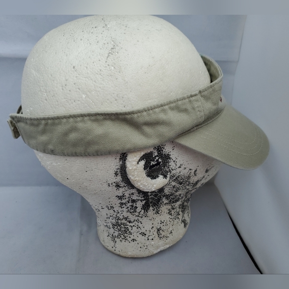 CMU Leadership Camp Beige Adjustable Strapback Visor Hat One Size Embroidered - Picture 5 of 7